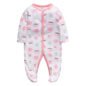 Manufacturer Wholesale Baby Onesies, Foot-Covering Rompers, Newborn One-Piece Bodysuits, Spring and Summer Pajamas, Baby Clothes