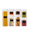 Grain storage kitchen food sealed plastic seven-piece set transparent storage storage tank grain moisture-proof sealed box