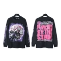 Cotton crew neck sweater DY-T14 black