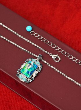 中古vintage宫廷风气质项链女轻奢小众夸张锁骨链精致典雅毛衣链