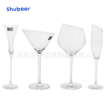 Korean Crystal Goblet Creative Transparent Red Wine Glass Ins White Wine Glass Champagne Cocktail Glass