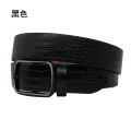 Pkzk0036 black crocodile pattern-japanese buckle