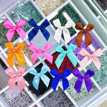 In Stock 2cm Wide Polyester Ribbon with Bow for Underwear, Socks, Clothing Accessories, Candy Boxes, Gift Boxes, Bows