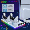 Ps5 Pro/Ps5 Slim/Ps5 Host with Rgb Light Cooling Base Ps5 Handle Charging Stand Accessories