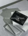 Black crocodile pattern card holder