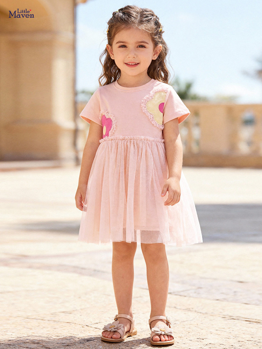 Summer Girls' Dress, Cute Tulle Kids' Princess Dress, Baby Skirt Wholesale