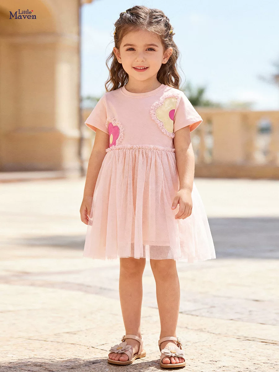 Summer Girls' Dress, Cute Tulle Kids' Princess Dress, Baby Skirt Wholesale