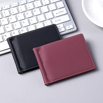 2025 New Men's Genuine Leather Half-Fold Thin Wallet Cross-Border Japanese-Style First-Layer Cowhide Retro Multi-Functional Id Bag