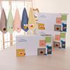 New coral velvet cartoon square towel gift box baby thickened absorbent towel gift box manufacturer square towel suit wholesale