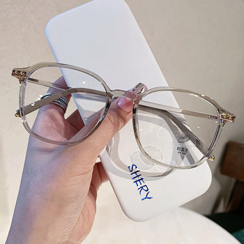 New plain glasses tr90 anti-blue light eye protection glasses frame myopia flat glasses frame 01222 wholesale