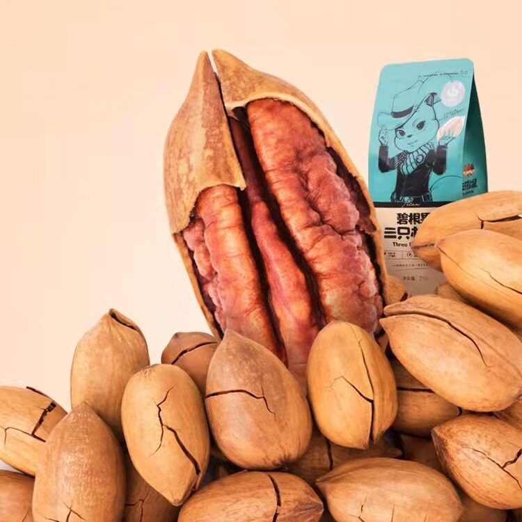 [Three Squirrels_bigenguo 160g] dried fruit snacks walnut nuts wholesale cream flavor longevity fruit