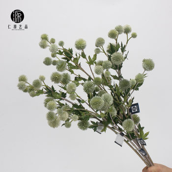 Factory direct sale simulation pine cones chestnut fruit Blue Planet dandelion fruit wedding floral decoration flower arrangement matching materials