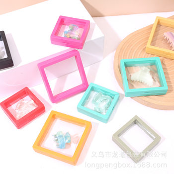 Promotional Transparent Pe Suspension Box Small Commodity Gift Box Jewelry Storage Packaging Box Bracelet Necklace in Stock