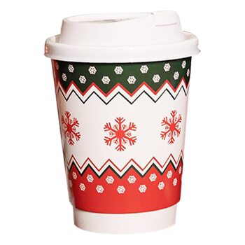 New Year Red Spring Festival New Year's Day Festive Year of the Horse Paper Cups Disposable Cups for Home and Commercial Use Thickened Anti-Scalding High Temperature Resistant