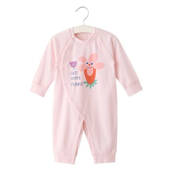 Newborn Baby Clothes Autumn Pure Cotton Long-sleeved Jumpsuit Newborn Baby Harper Air-conditioning Clothes Pajamas Spring and Autumn Clothes
