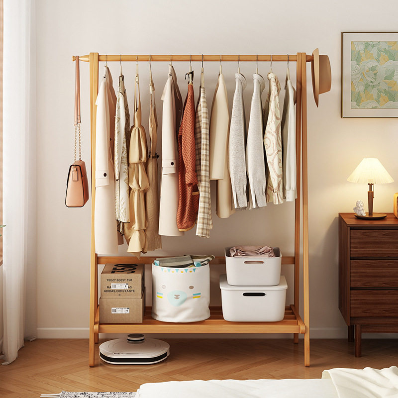 Hotel Clothes Rack Bedroom Home Room Simple Coat Rack Floor-Standing Clothes Rack Clothes Storage Rack Drying Rack