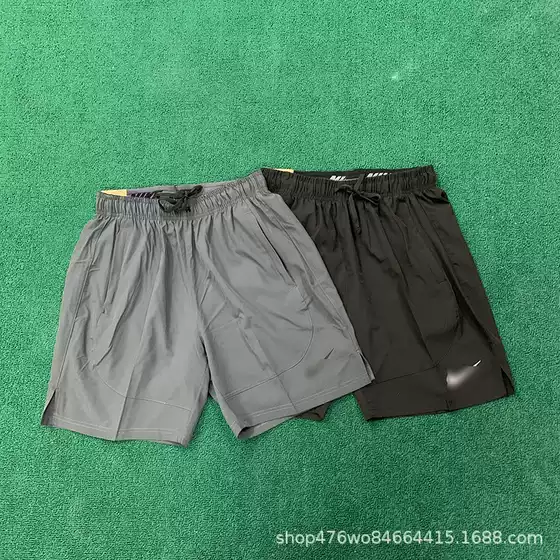 Summer Ice Silk Quick-drying Shorts Men's Loose Casual Woven Running Sports Shorts Fitness Breathable Training Quad Pants