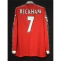98 manchester united home long sleeve custom number 7 + double premier league armbands