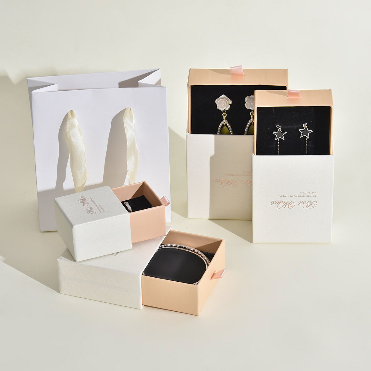 Manufacturer Wholesale Jewelry Box Portable Drawer Box Sample