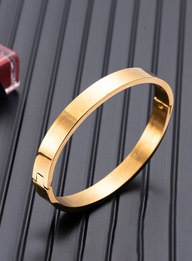 开口饰品手镯欧美卡扣手环