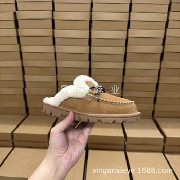 Henan Sangpo Village 2025 New Women's Flat Comfortable Versatile Stylish Casual Slip-On Closed-Toe Slippers