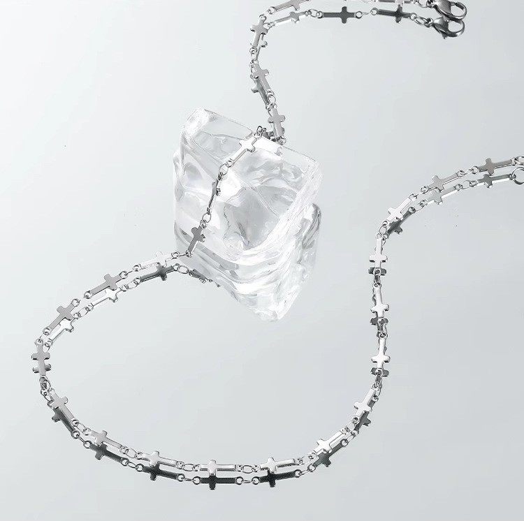 项链男钛钢不掉色简约百搭饰品女毛衣链新款时尚个性爆款嘻哈配饰