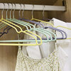 Wholesale non-slip thickened clothes hanger adult clothes rack dormitory plastic dipping clothes hanger groove dipping clothes hanger