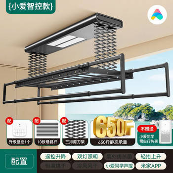 Electric Clothes Drying Rack Remote Control Lifting Drying Clothes Rack Household Automatic Smart Balcony Clothes Drying Rod Wholesale