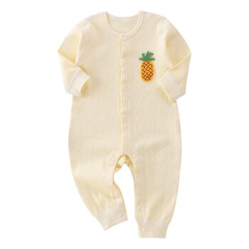 Baby Clothes for Spring, Autumn, and Summer, Long-Sleeved Romper for Infants, Newborns, Short-Sleeved, Pure Cotton, Class A, Long-Sleeved