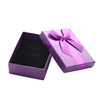 Factory Supply Square Bow Gift Box Jewelry Packaging Box Creative Jewelry Box Heaven and Earth Cover Gift Box Jewelry Box