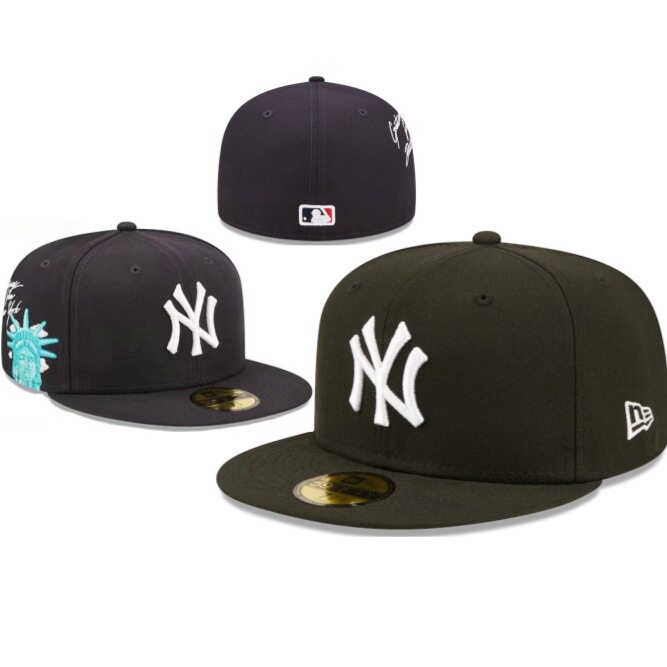 Wholesale Yankees Baseball Cap Men's and Women's Embroidered Flat Cap American Letter Size Cap Korean Wave Non-adjustable Hat
