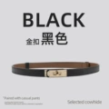 20185-Gold Buckle-Black