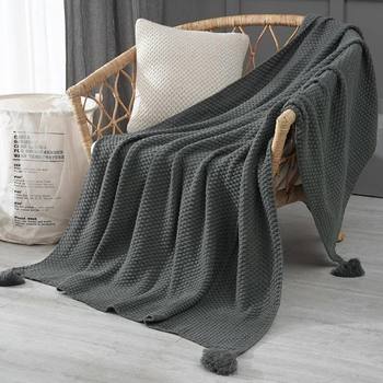 ✅ Manyuejia Scandinavian Ins Knitted Blanket Sofa Blanket Dustproof Sofa Cover Nap Blanket Air Conditioning Blanket Bedside Blanket