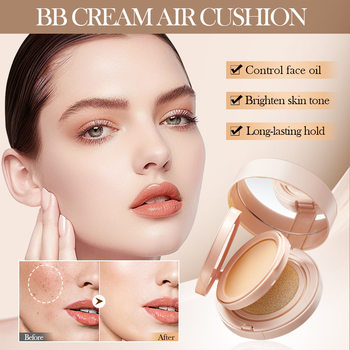 All English powder cake air cushion BB cream 2 in 1 light flawless foundation SADOER cross-border foreign trade factory direct sales