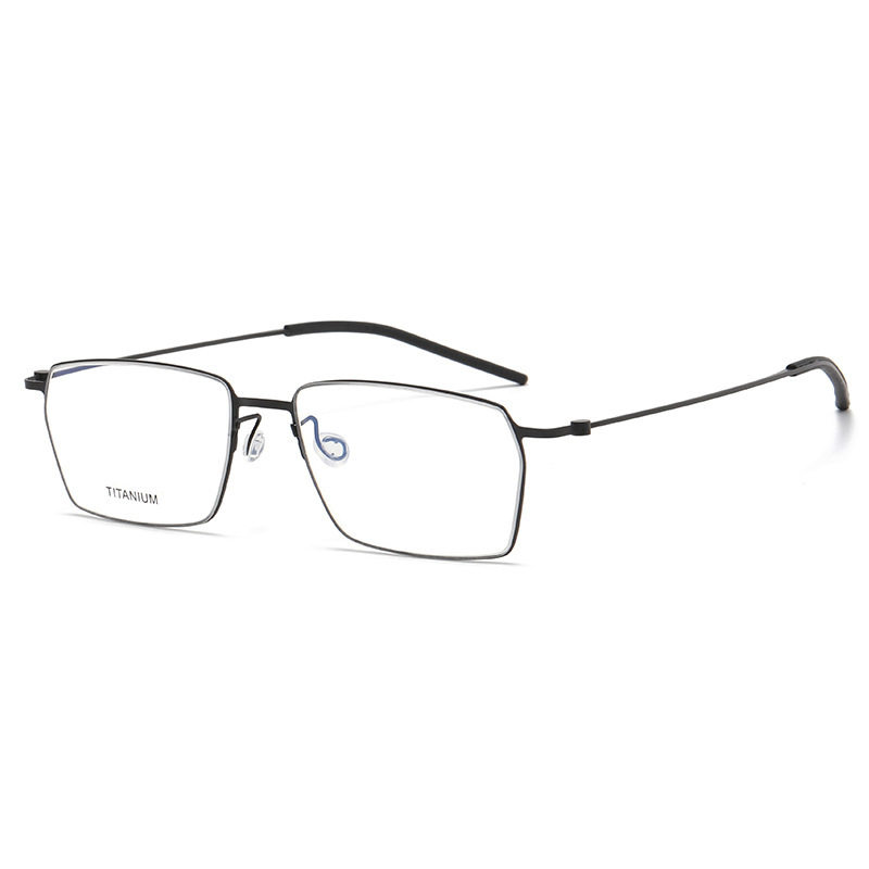 7g Ultra-Light Linde Same Style Screw-Free Pure Titanium Business Glasses Frame Normcore High-End Glasses Frame Hong Kong Style Men 5509