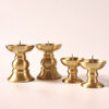 Brass Candlestick with a Smooth Surface for Home Use, for Worshiping Buddha, in Front of the Altar, Copper Candlestick, Oil Lamp, Lamp Holder, Buddhist Supplies