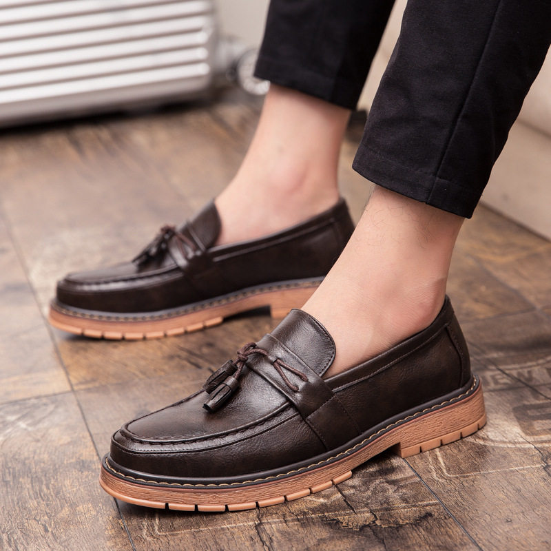 Men’s British Style SlipOn Leather Formal Shoes