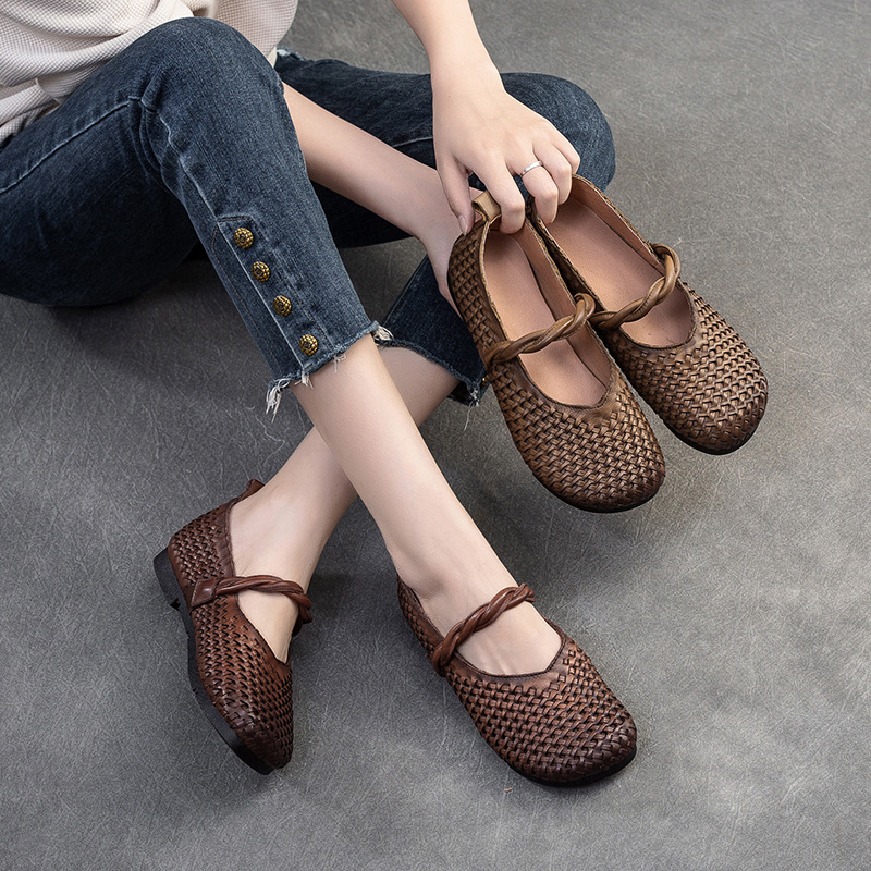 Giày Bệt Nữ Hàng Mùa Xuân Thu Đông Phục Cổ Cổ Điển