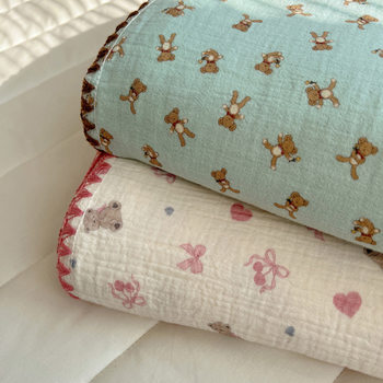 Class a Cotton Double-Layer Gauze Cover Blanket Pure Cotton Infant Bath Towel Air-Conditioning Blanket Office Nap Blanket Sofa Blanket