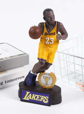 科比詹姆斯运球奖杯球星摆件级生日礼物纪念手网红套圈nba礼