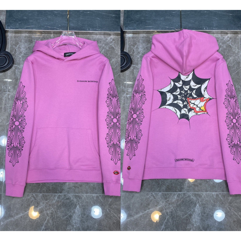 Chrome Heart Hoodie Crowe cross hooded sweatshirt cross-border loose men and women zipper hoodie