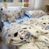 ins style fresh washed cotton four-piece quilt cover bed sheet double student dormitory three-piece set 4 brushed quilt cover