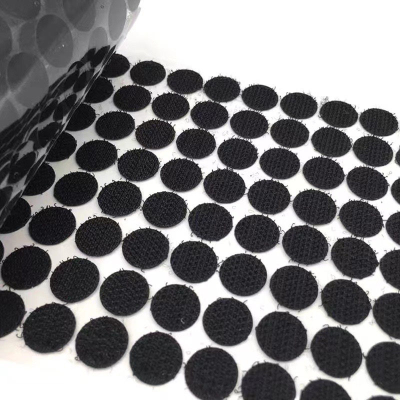 Round Adhesive-Backed Velcro Double-Sided Hook and Loop Fasteners for Kindergarten DIY Crafts, Self-Adhesive Dots, Blended and Safe