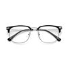 Half-frame glasses men's anti-blue light flat light Danyang glasses frame glasses eyebrow glasses frame myopia glasses pure titanium 122601