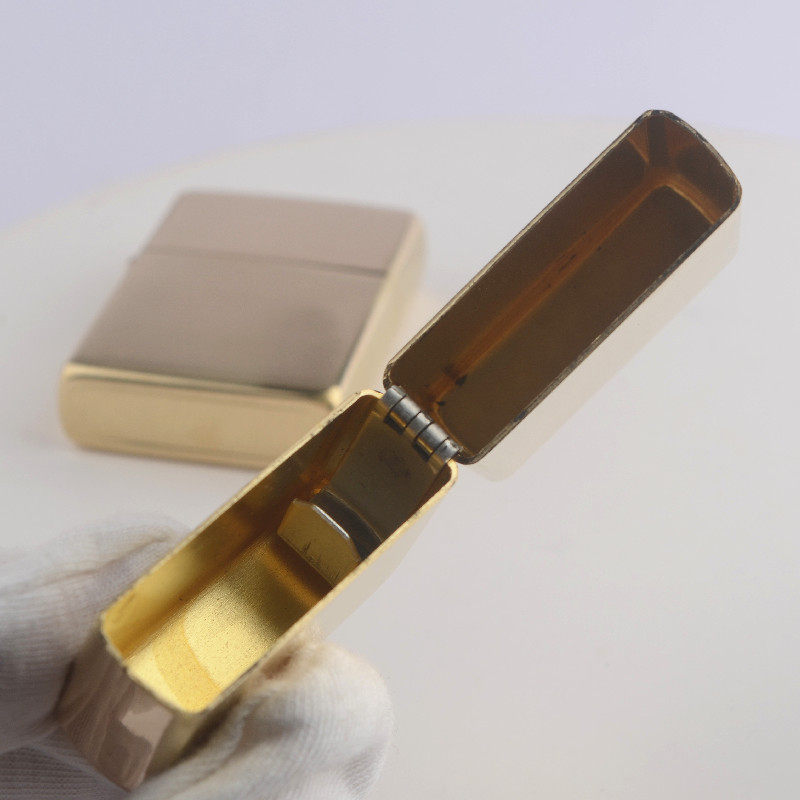 DIY deep carving uses lighter shell non-standard pure copper with zp movement liner kerosene machine polished without plating