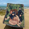Directly Supplied from the Manufacturer, Cartoon Animation Tapestry, Multi-Functional Throw Blanket, Polyester-Cotton Jacquard Thread Blanket, Ins-Style Casual Air-Conditioning Blanket