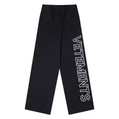 25Fw Cross-Border Foreign Trade Vtm Icon American Style Trendy Brand Embroidered Printed Letter Logo Loose Long Pants Casual Pants for Men
