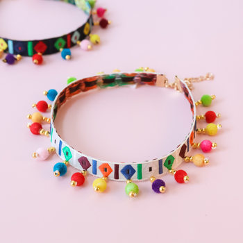 Special cross-border Amazon pet collar kitten cat dog dog jewelry lace retro ethnic tassel ball