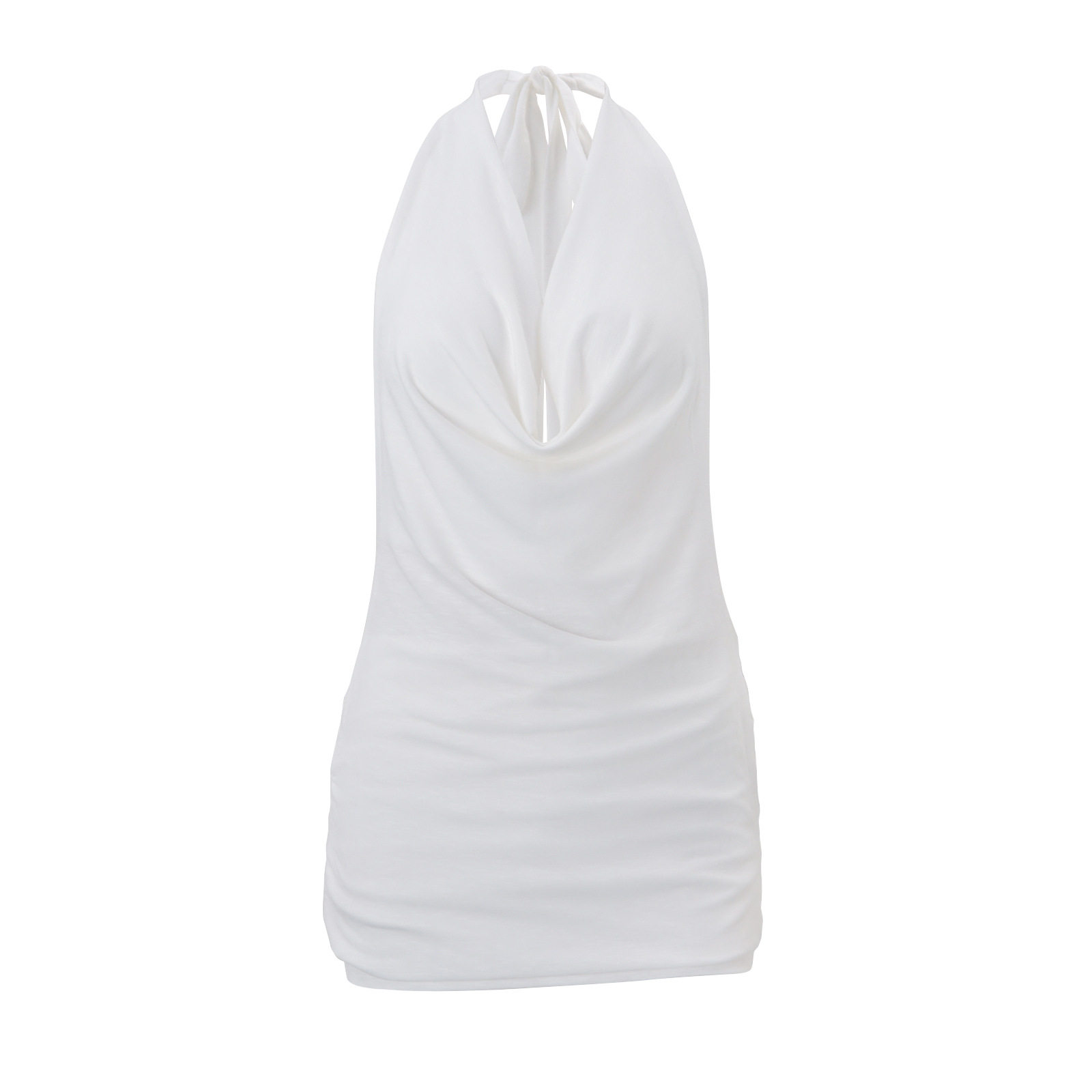 Summer Womens Dress Fashionable Hollow Back Sleeveless Solid Color Sexy Neckline Perfect for Vacation Wholesale