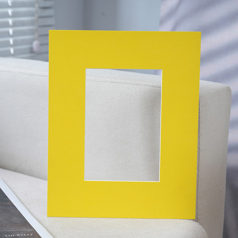 Photo frame color cardboard picture frame wall table simple mounted cardboard rectangle 6 inch 8 inch a4a3 factory wholesale